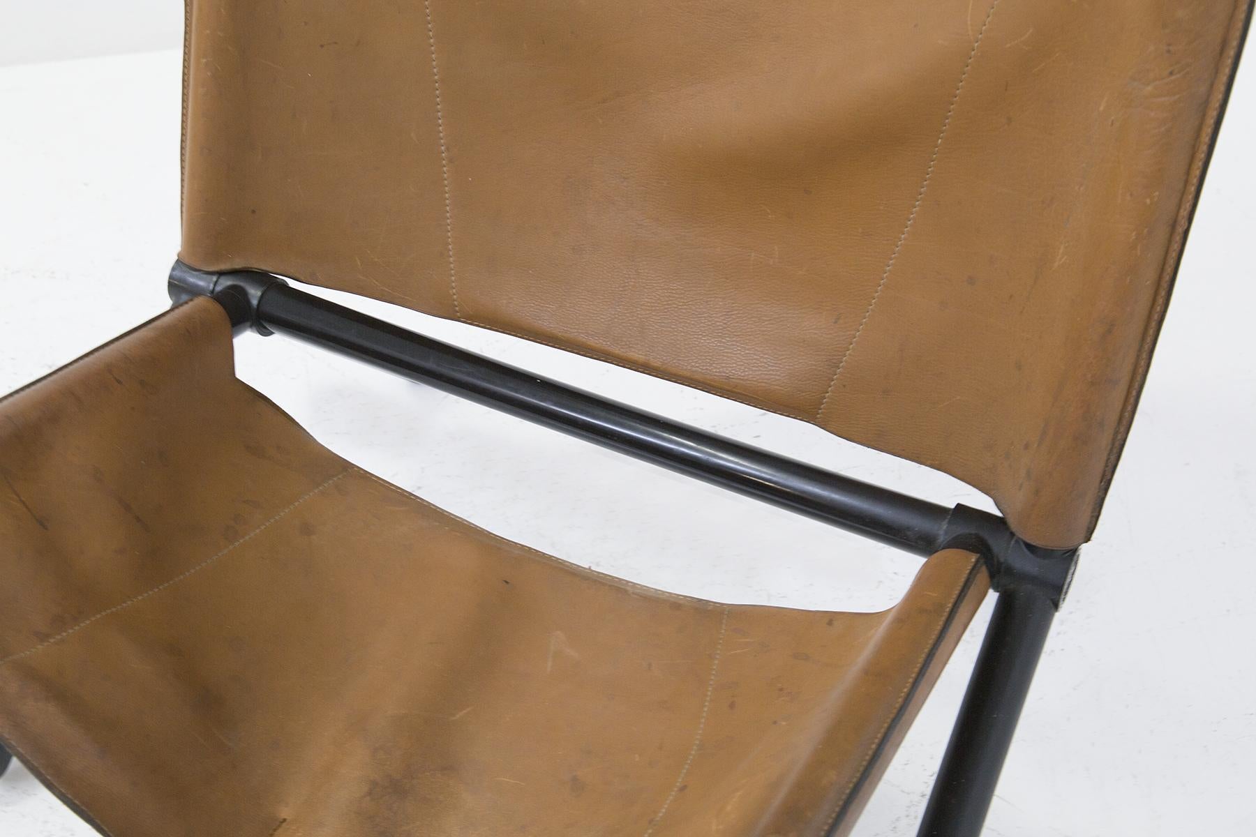 Titina Ammanati and Vitelli Leather Armchair for Brunati 4