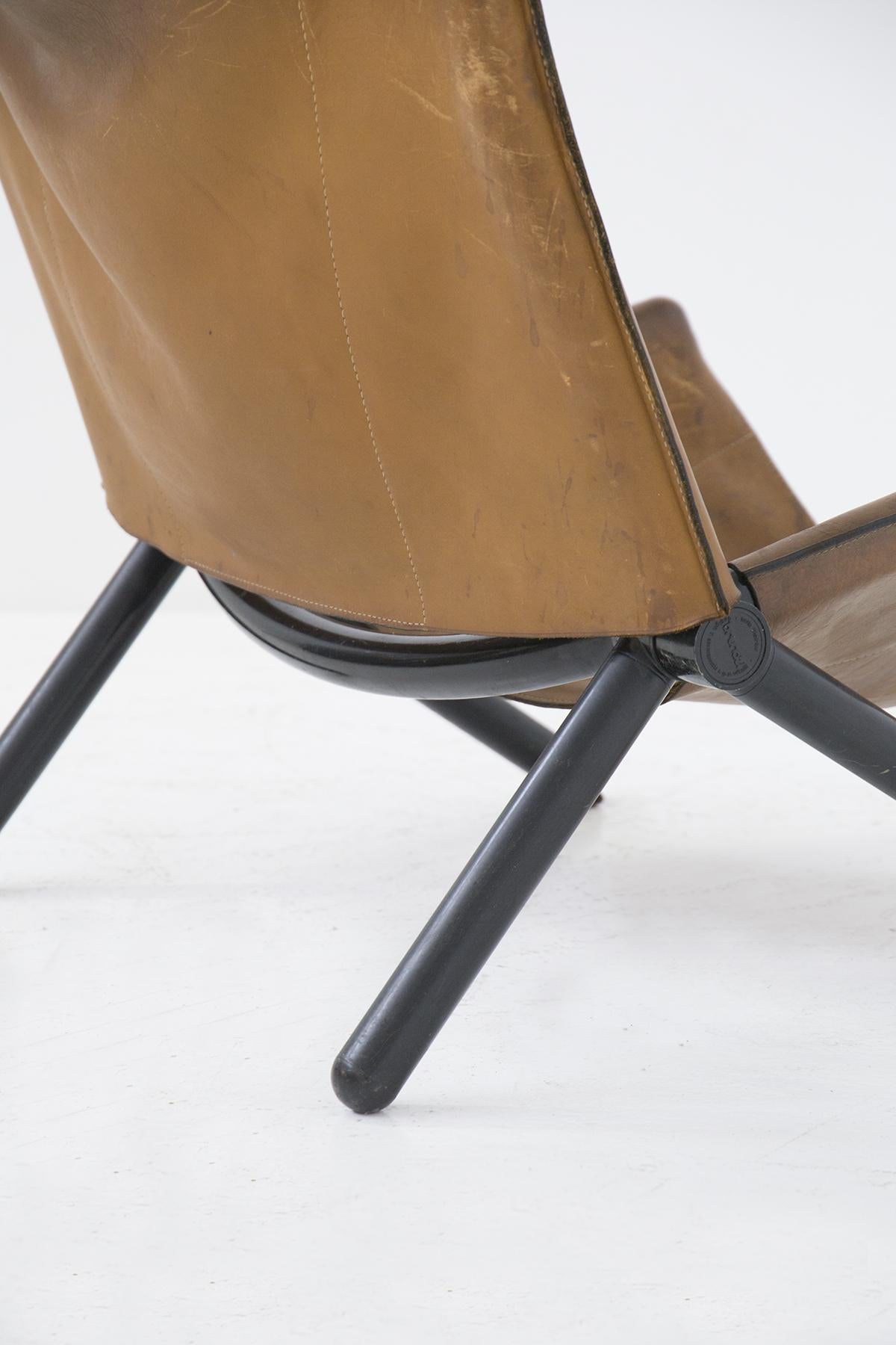 Titina Ammanati and Vitelli Leather Armchair for Brunati 6