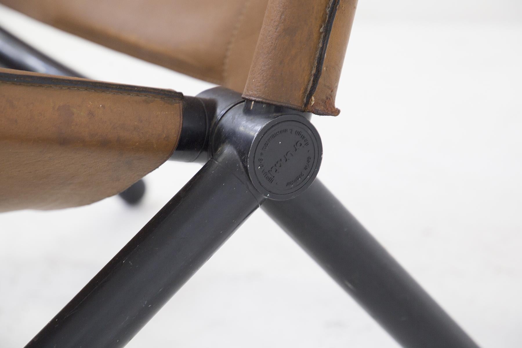 Titina Ammanati and Vitelli Leather Armchair for Brunati 7