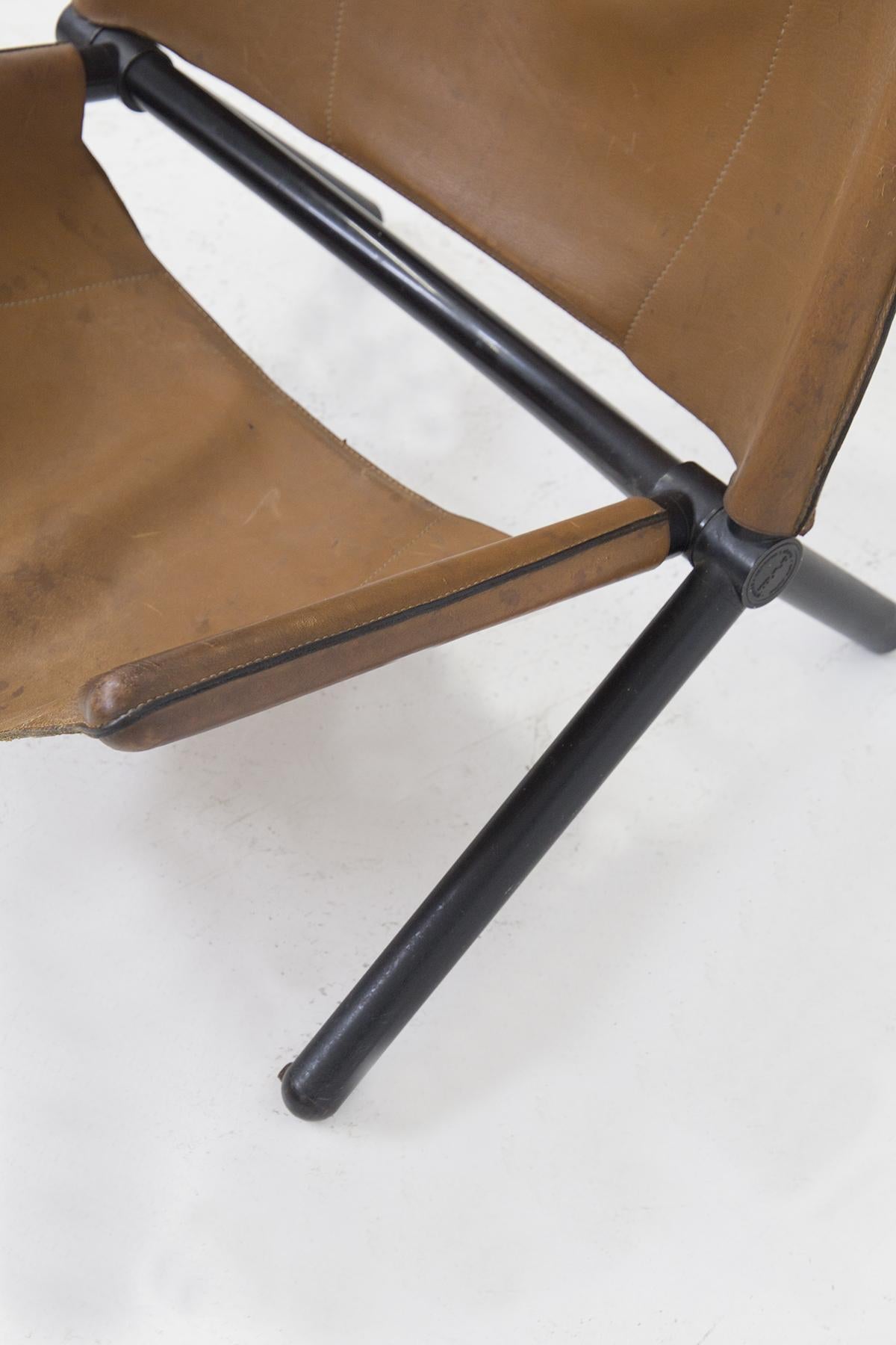 Titina Ammanati and Vitelli Leather Armchair for Brunati 3