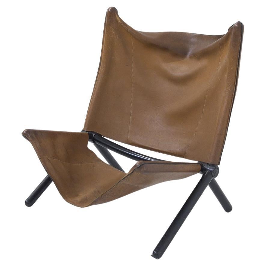 Titina Ammanati and Vitelli Leather Armchair for Brunati