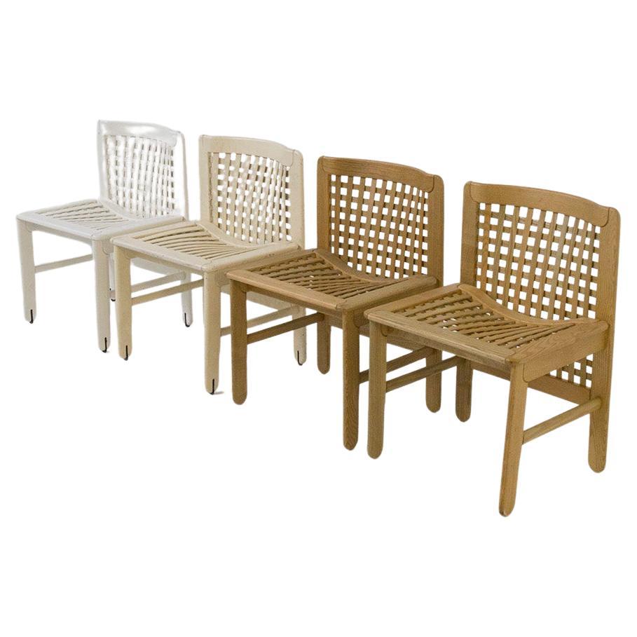 Titina Ammannati, Giampiero Vitelli Set of Four Chairs for Poggi For Sale  at 1stDibs