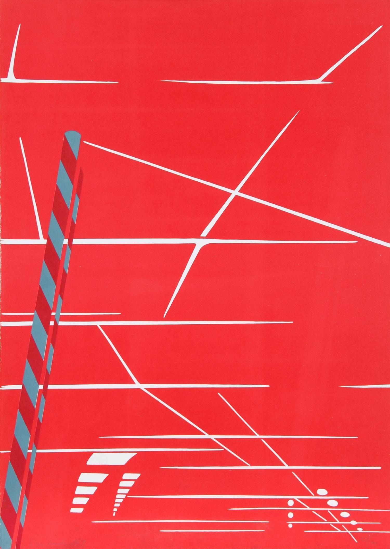 Künstlerin: Titina Maselli, Italienerin (1924 - 2005)
Titel: Unbenannt
Jahr: 1969
Medium: Siebdruck, signiert und nummeriert mit Bleistift
Auflage: 100
Größe: 25,5 in. x 18,5 in. (64,77 cm x 46,99 cm)