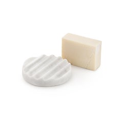 TITINO - Seifenschale aus Carrara-Marmor, Nero Marquina, Verdalpi, Rosso Levanto