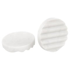 TITINO - Soap dish in Carrara Marble, Nero Marquina, Verdalpi, Rosso Levanto