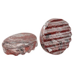 TITINO - Soap dish in Carrara Marble, Nero Marquina, Verdalpi, Rosso Levanto
