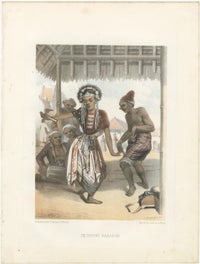 Title: Antique Javanese Costume Lithographs, Set of Five by F. Hardouin, c.1840, view 5