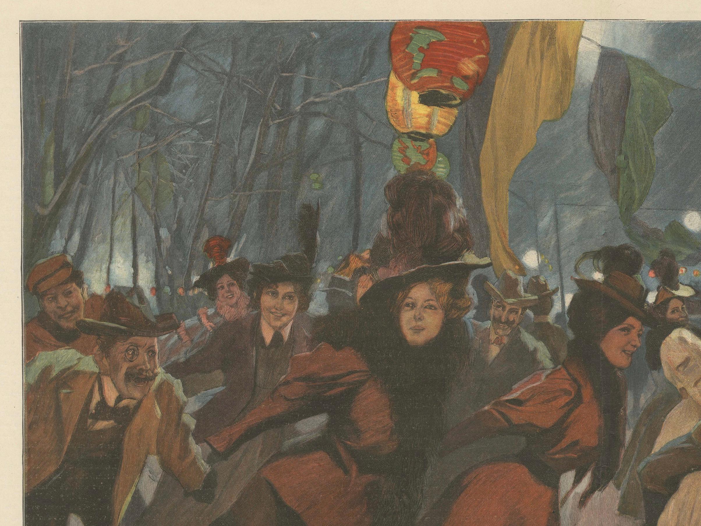 Inciso Titolo: Festa d'inverno, pubblicato da Richard Bong, Berlino, circa 1890 in vendita