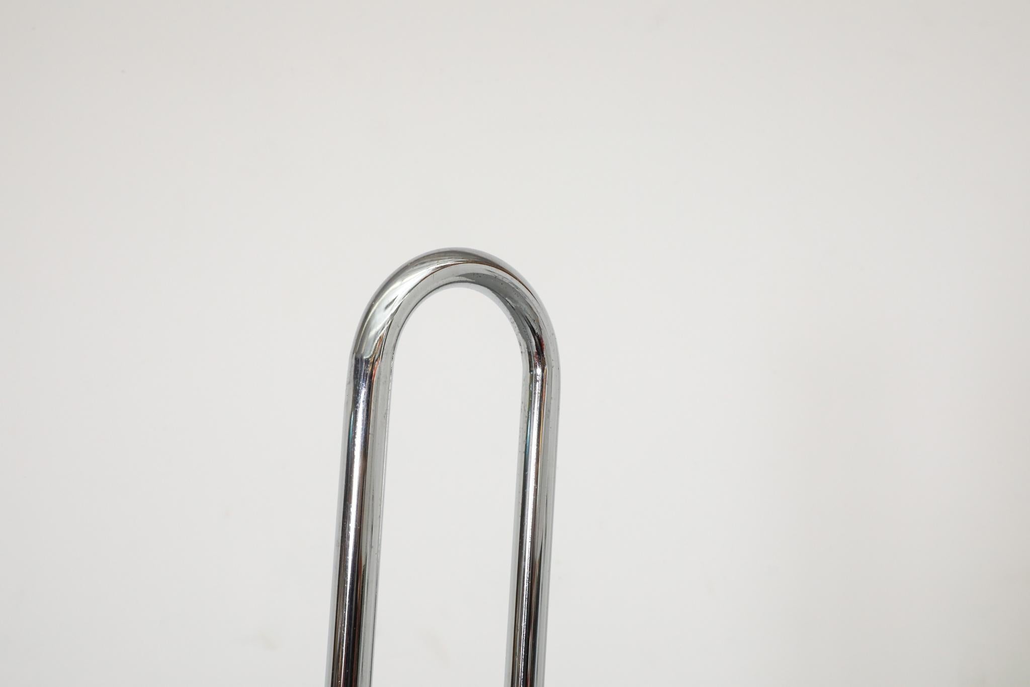 Title: Gaetano Sciolari Mid-Century Modern Chrome Arc Floor Lamp for Boulanger im Angebot 10
