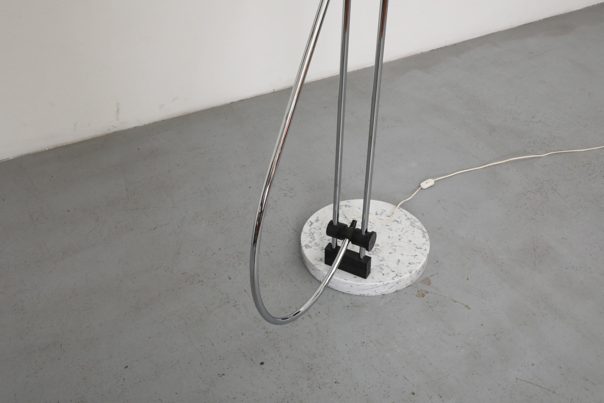 Title: Gaetano Sciolari Mid-Century Modern Chrome Arc Floor Lamp for Boulanger im Angebot 12