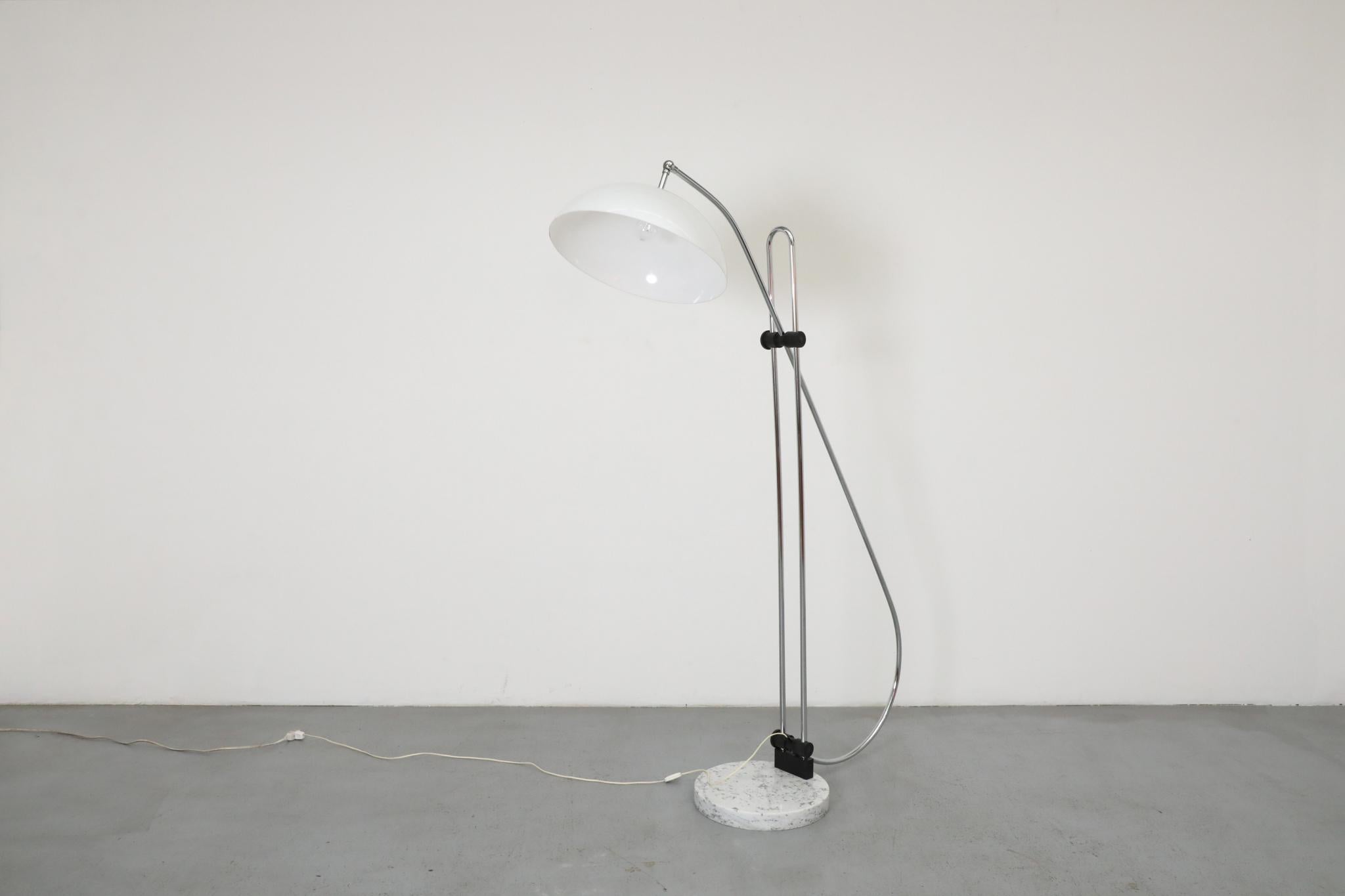 Title: Gaetano Sciolari Mid-Century Modern Chrome Arc Floor Lamp for Boulanger im Angebot 3