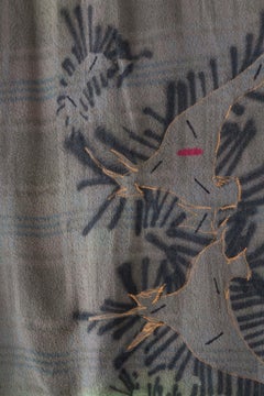 Peinture courtepointe "Title" de tapisserie de laine, en stock