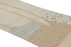 Title: Rug & Kilim’s Flatweave Runner Rug with Cream and Beige Geometric Patter