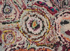 Title Square Zindekh Multicolors Tapestry Boucherouite Inspiration