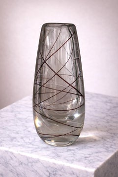Vicke Lindstrand for Kosta Boda Art Glass Vase, Sweden, 1950s