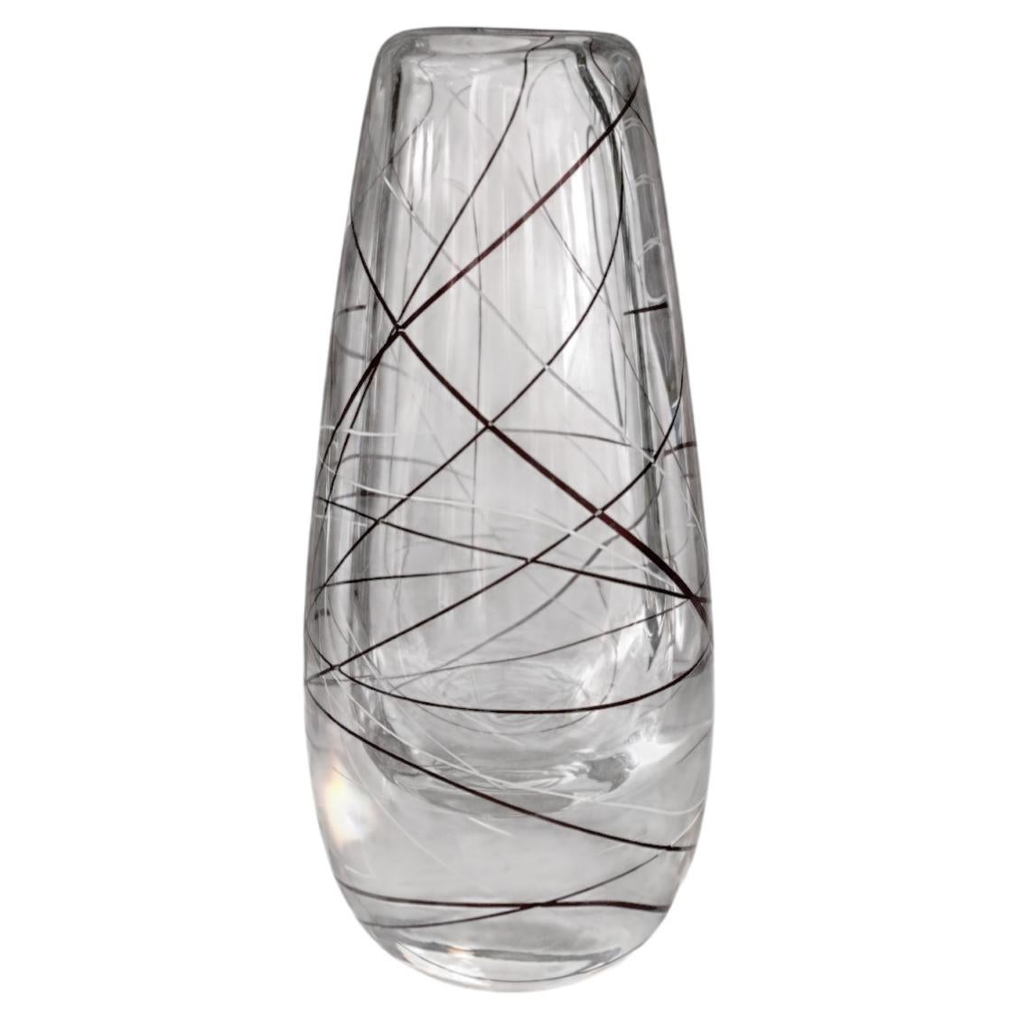 Vicke Lindstrand for Kosta Boda Art Glass Vase, Sweden, 1950s
