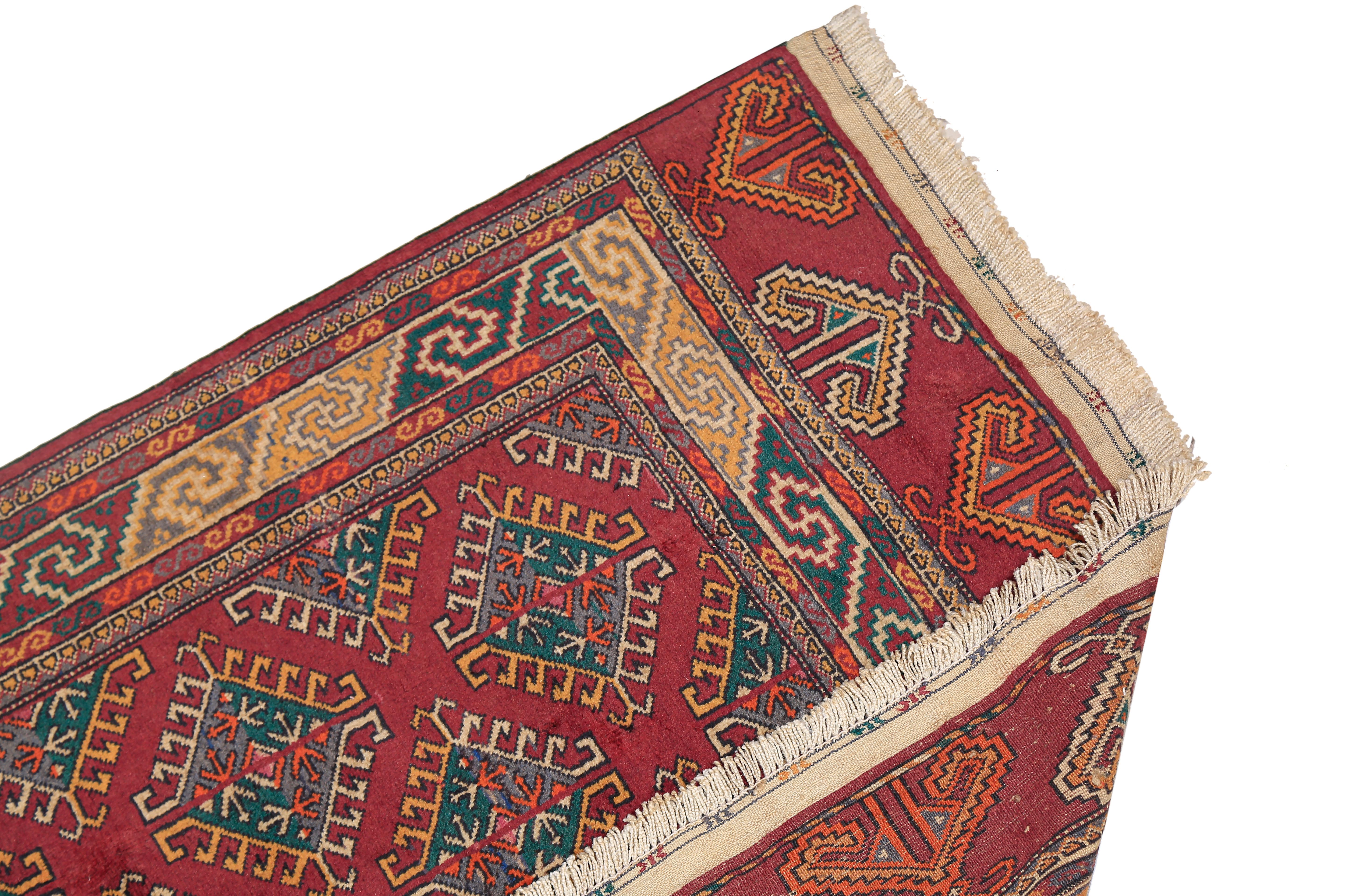 20th Century Title Vintage Yomud Tribal Rug