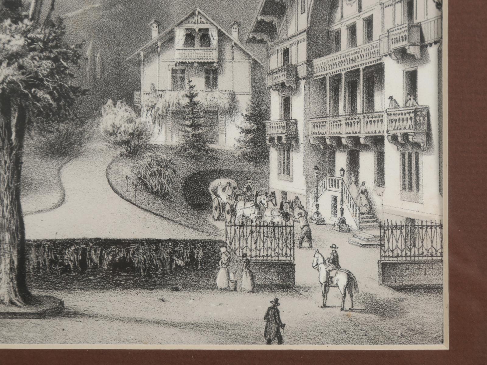 Title Vues Nouvelles or New Views, Black Forest Village Scene, circa 1800s 5