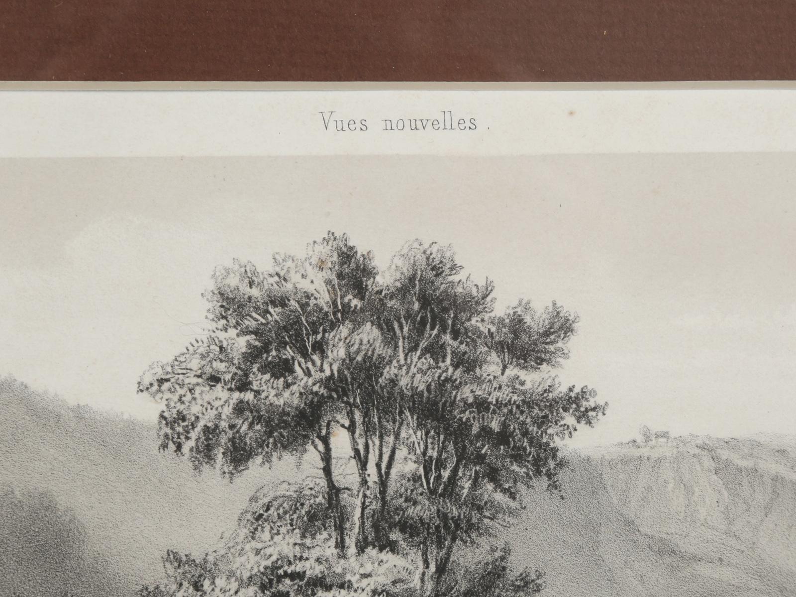 Early 20th Century Title Vues Nouvelles or New Views, Black Forest Village Scene, circa 1800s