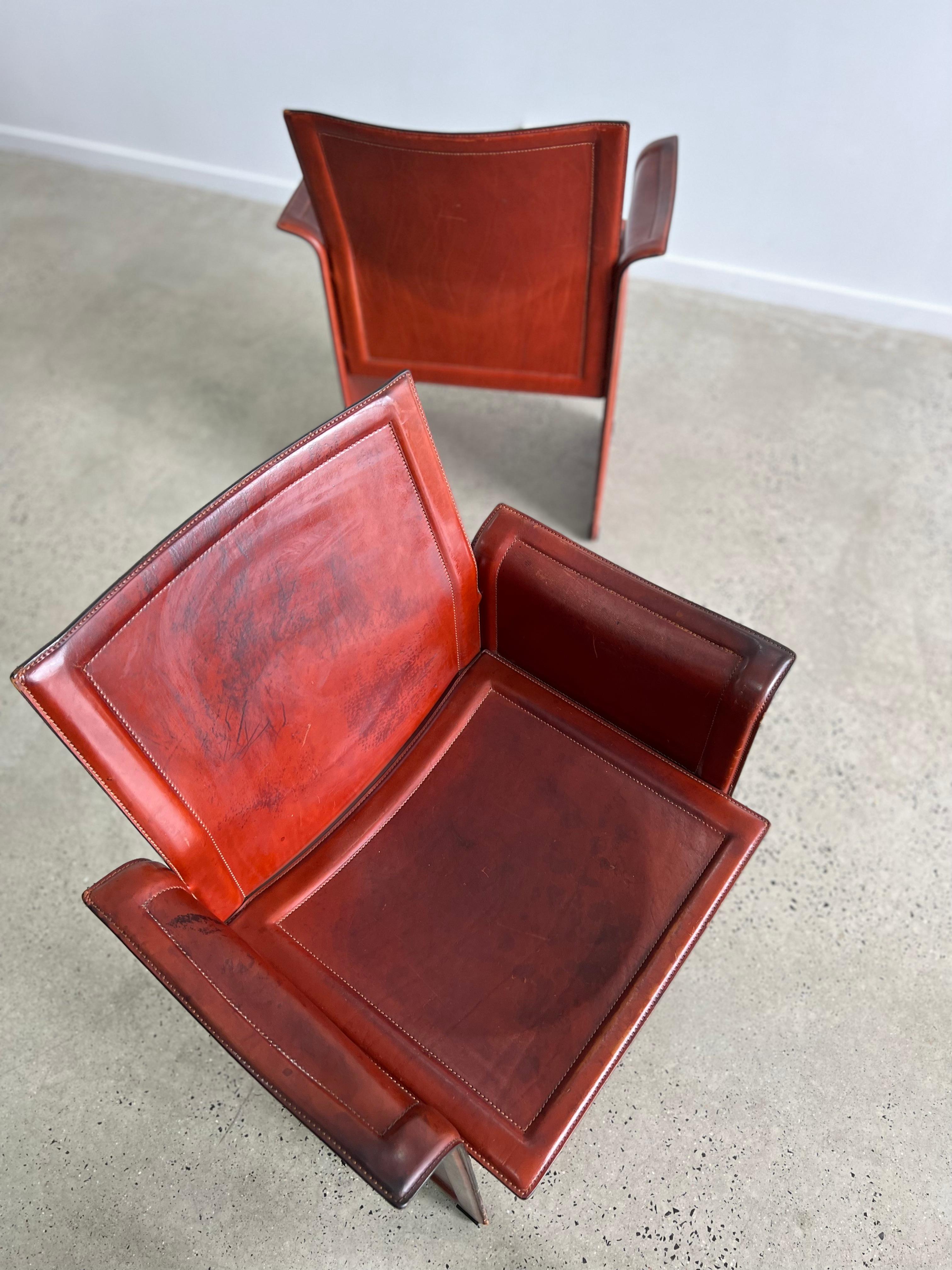 Tito Agnioli for Matteo Grassi Korium Armchairs For Sale 3