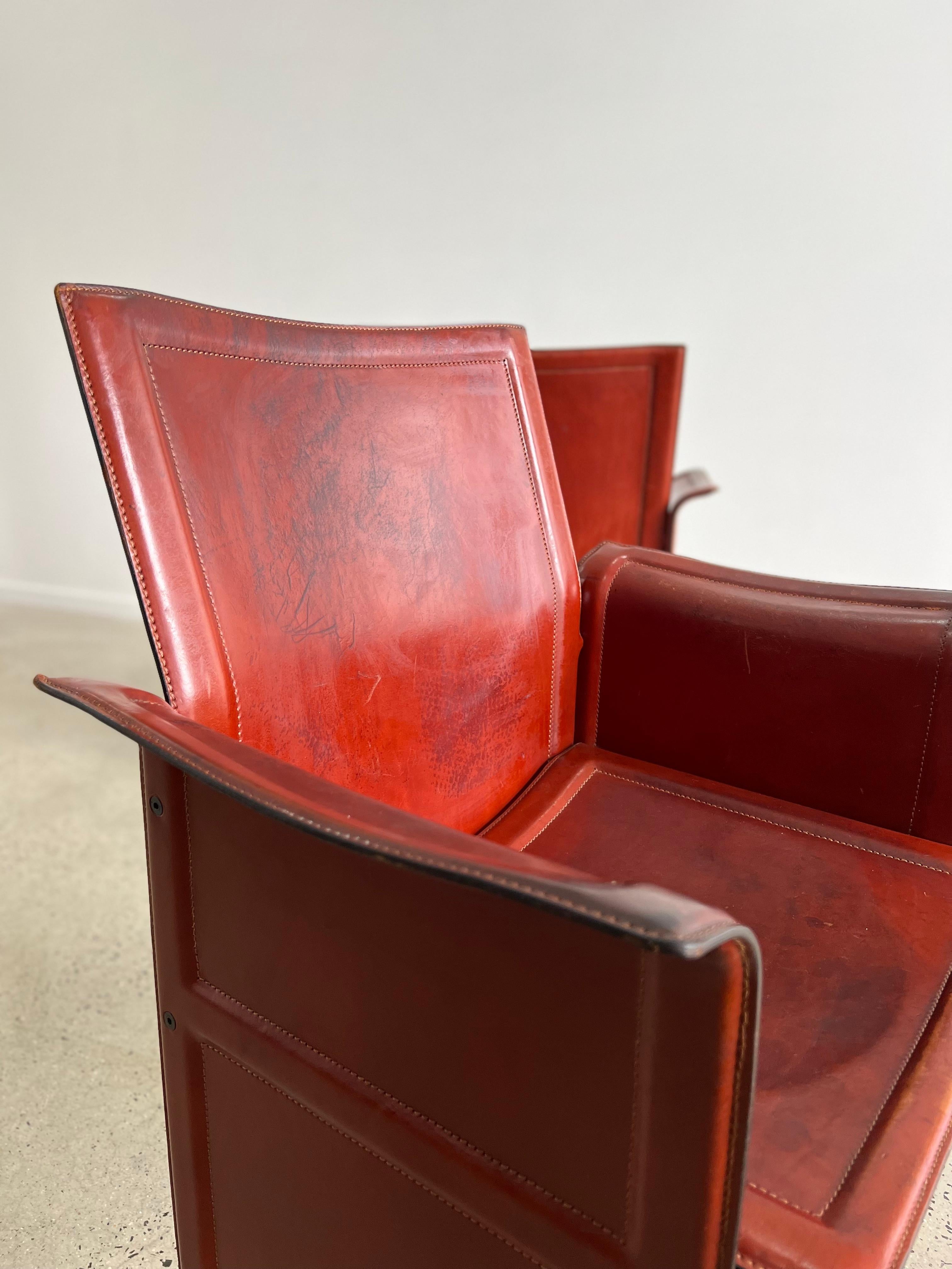 Tito Agnioli for Matteo Grassi Korium Armchairs For Sale 4