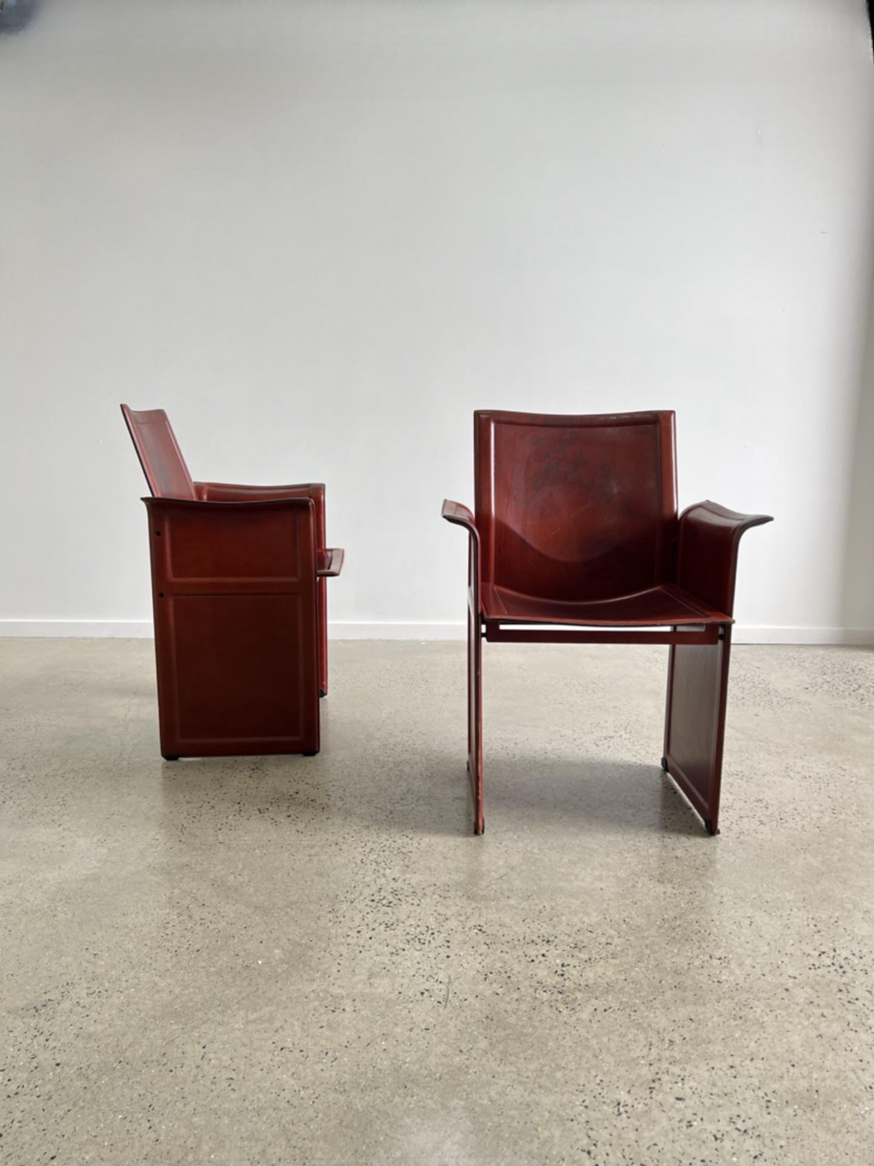 Tito Agnioli for Matteo Grassi Korium Armchairs For Sale 6