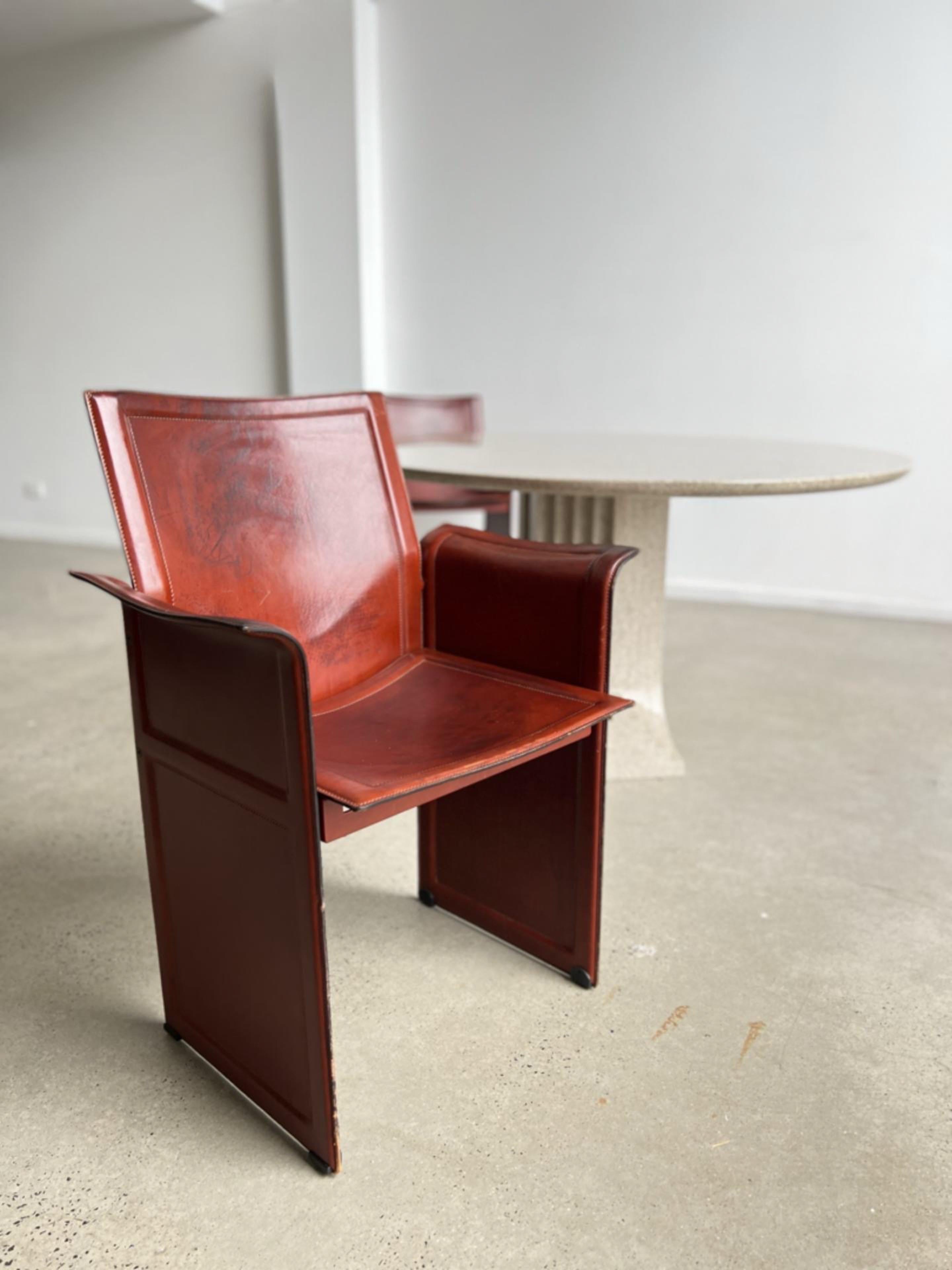 Tito Agnioli for Matteo Grassi Korium Armchairs For Sale 10