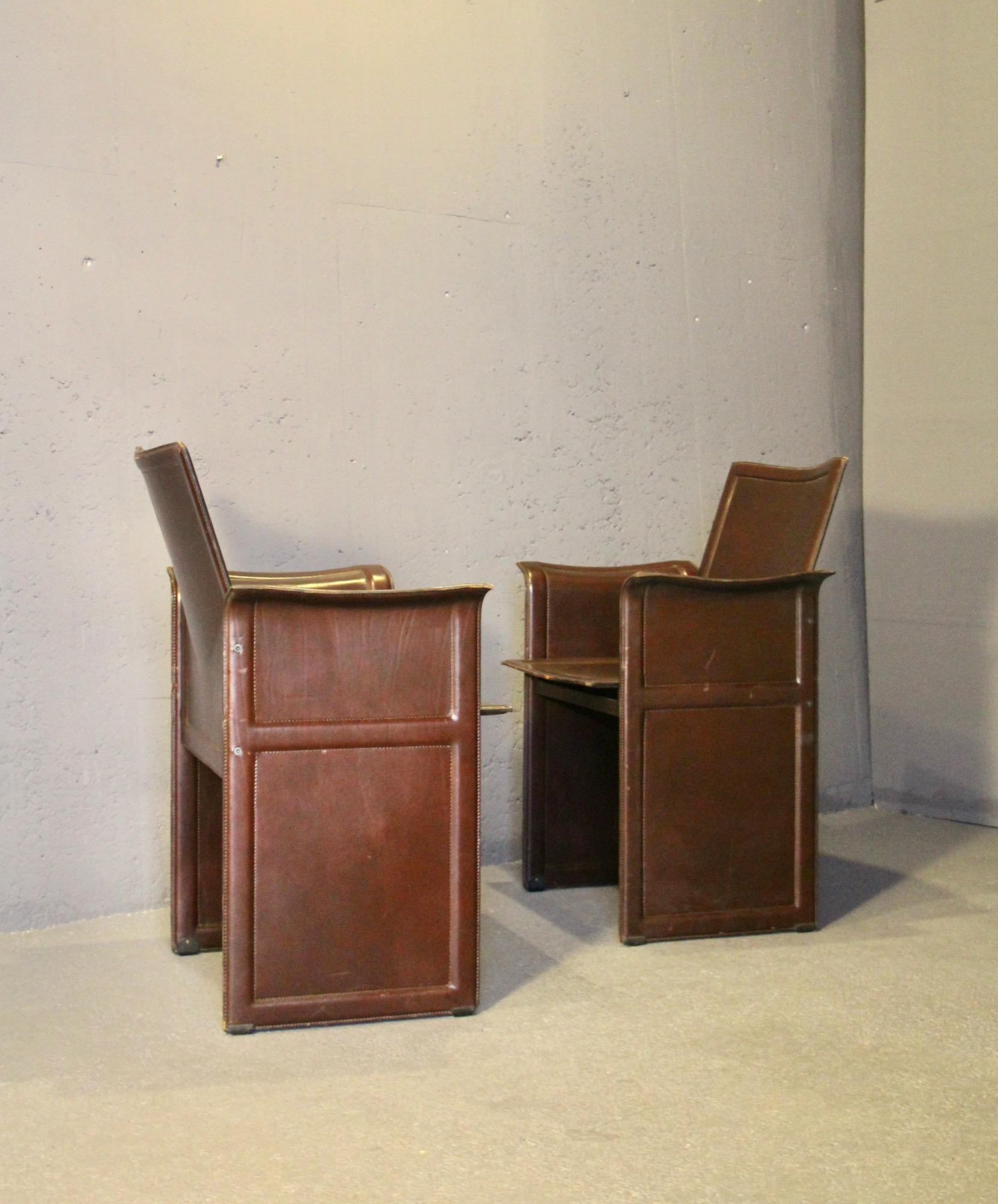Tito Agnioli for Matteo Grassi Korium set of 12 Armchairs For Sale 1