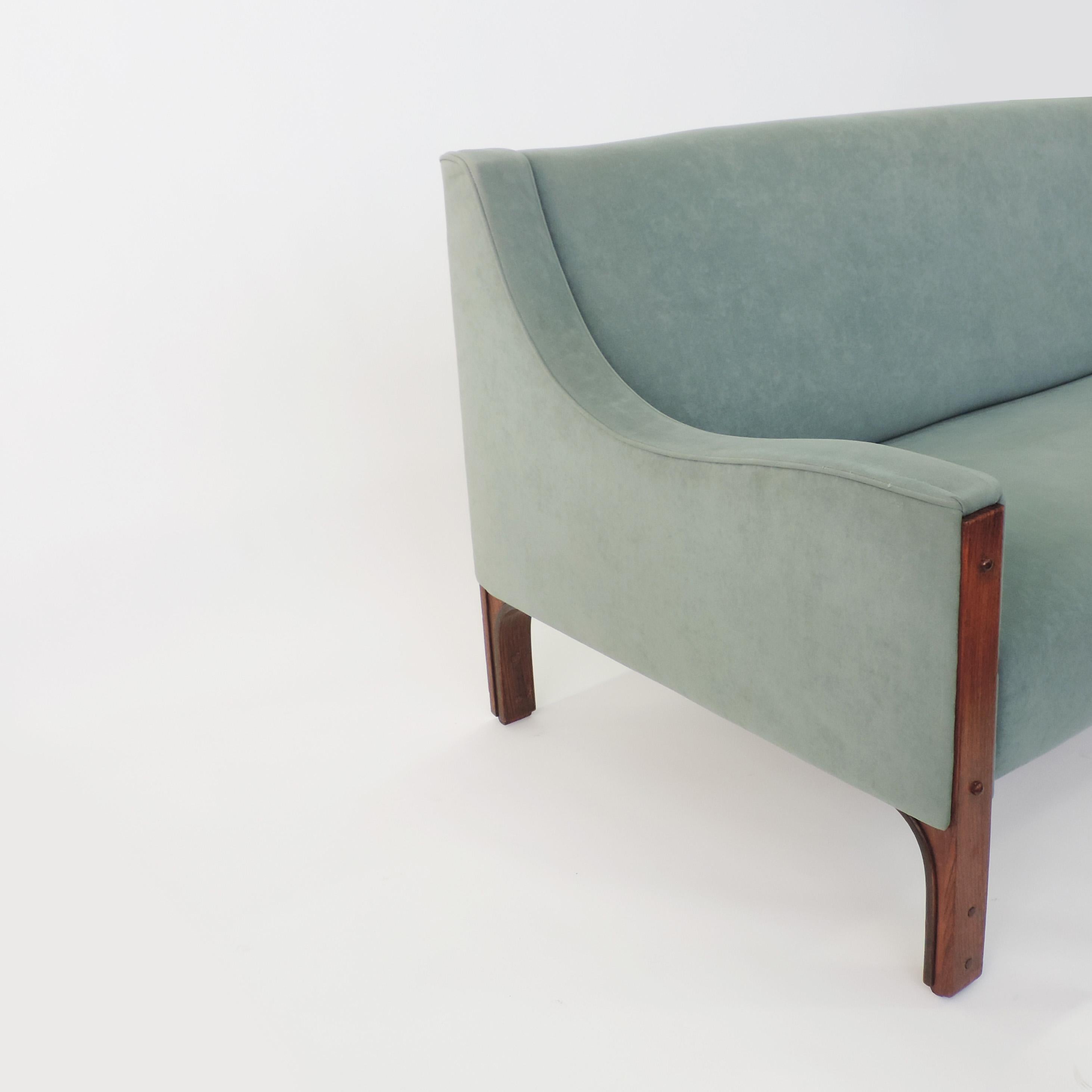 Upholstery Tito Agnoli 2-Seat Sofa for Mobilia, Italy, 1961