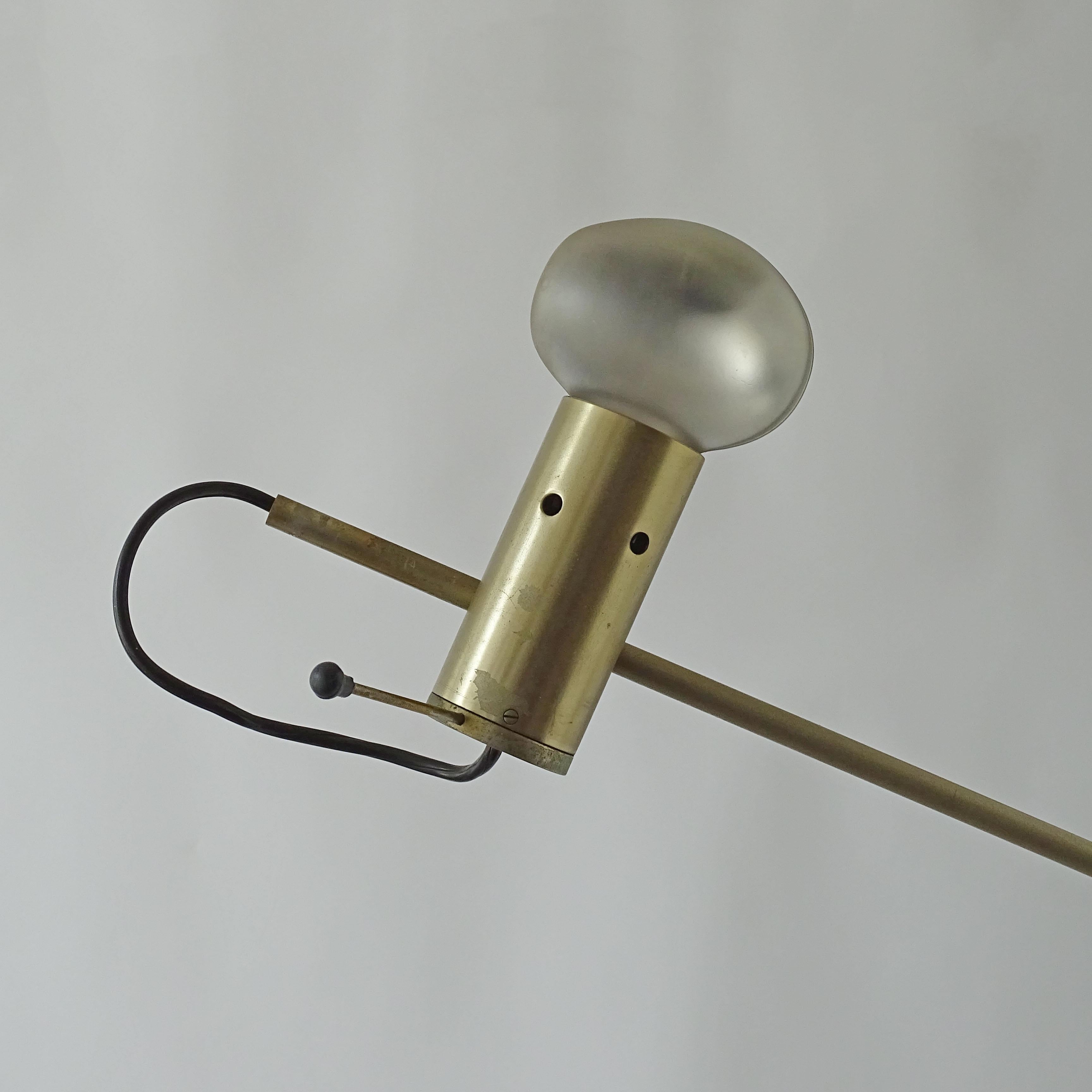 Mid-20th Century Tito Agnoli adjustable wall lamp for Oluce, Italy 1954 For Sale