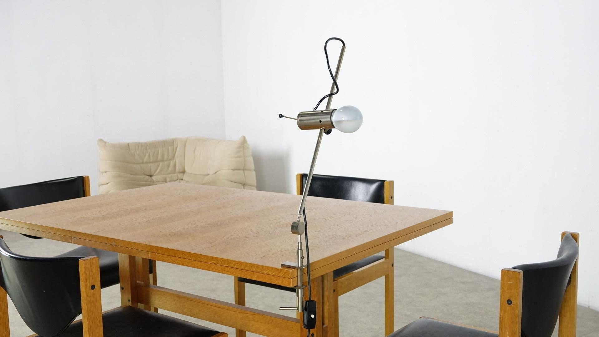 Tito Agnoli Articulated desk lamp, model 255 For Sale 3