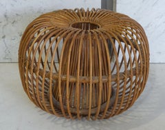 Tito Agnoli Attributed Bamboo Stool, circa 1960