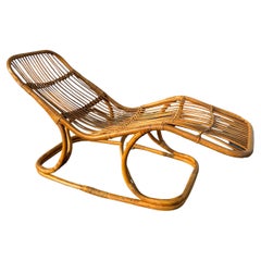 Tito Agnoli zugeschriebene Rattan-Sessel-Lounge 