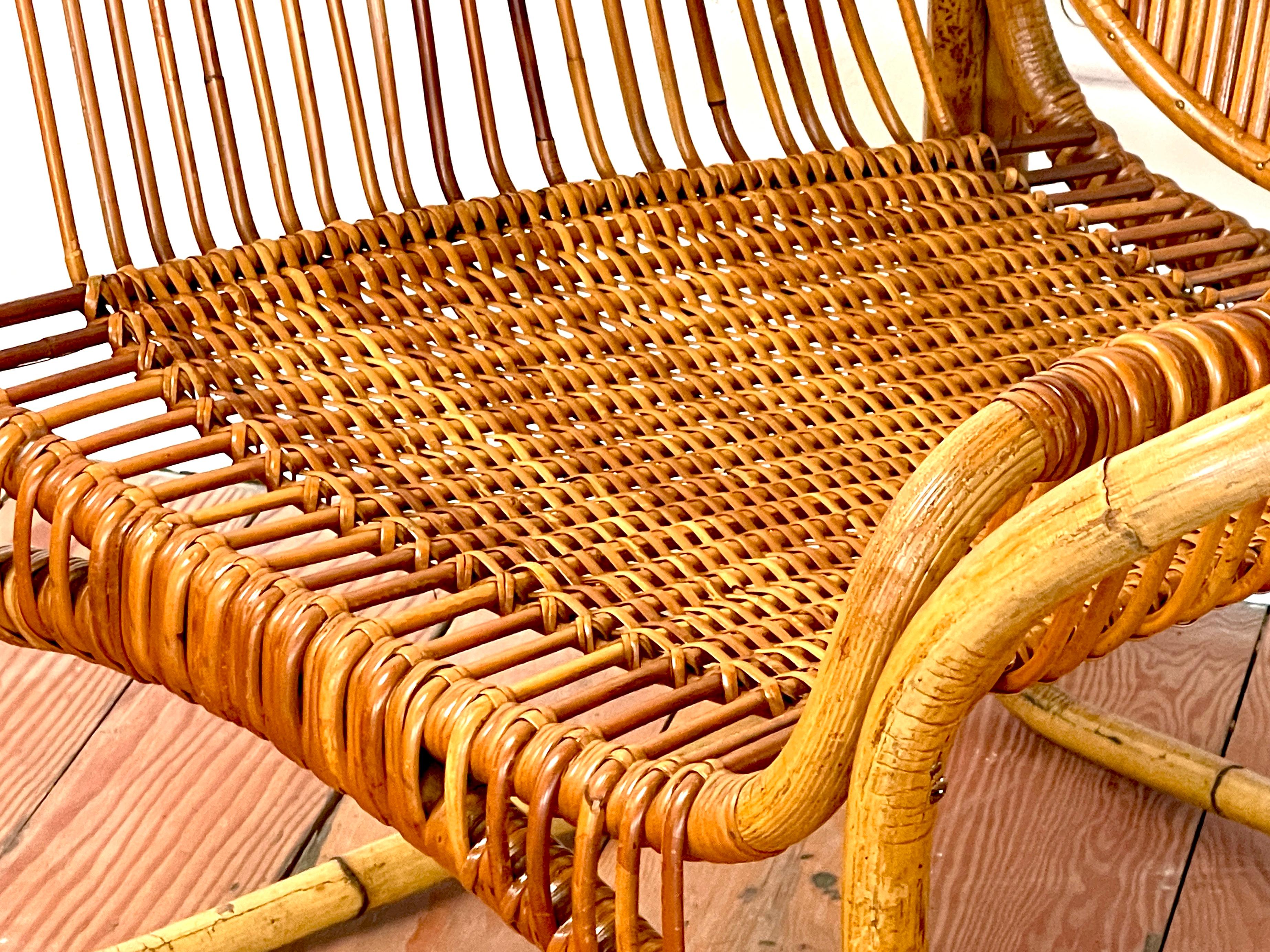 Tito Agnoli Bamboo Chairs For Sale 5