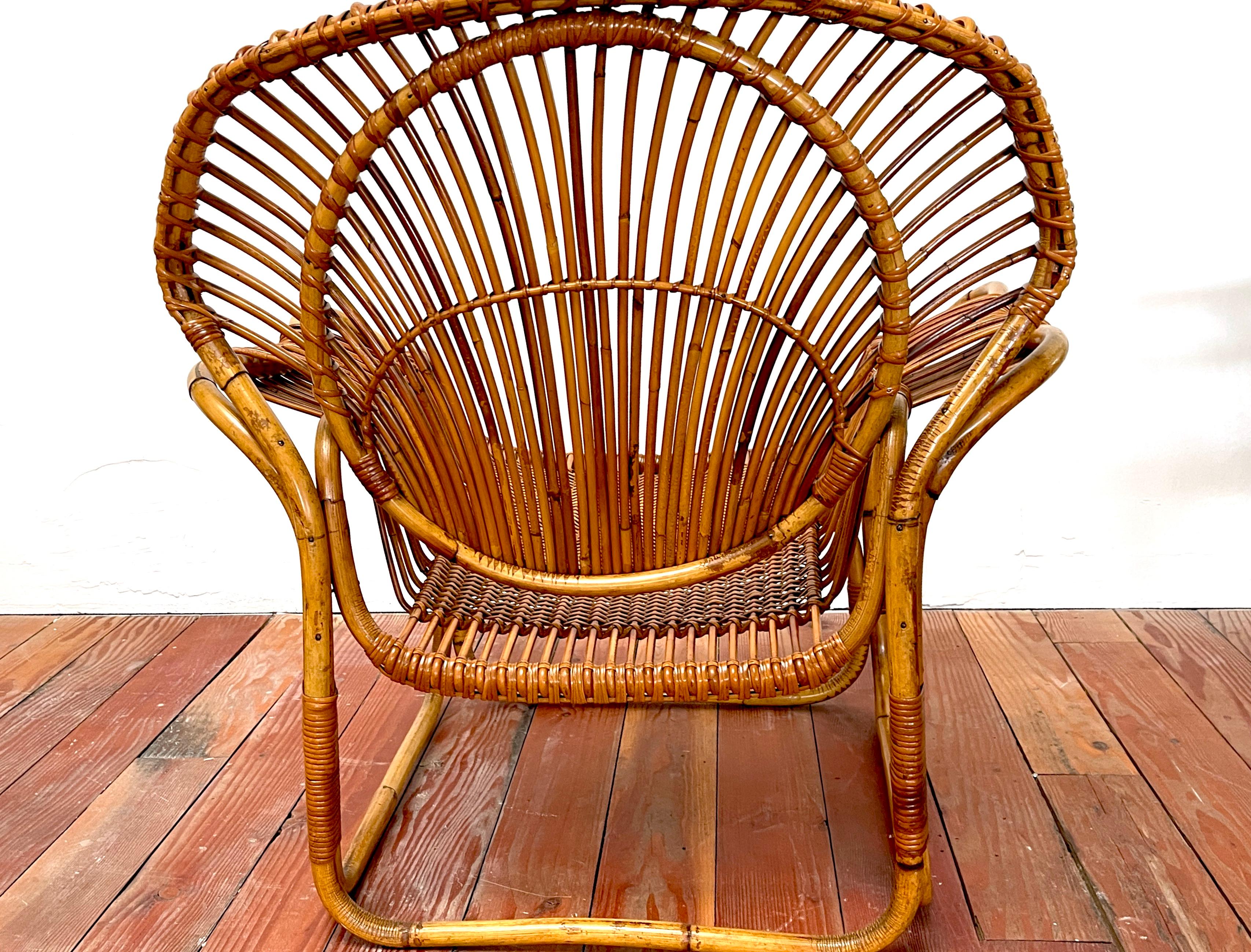 Tito Agnoli Bamboo Chairs For Sale 6