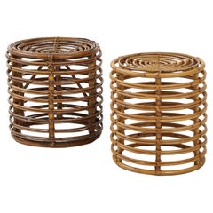 Tito Agnoli Bamboo Stool, Italy, 1960's