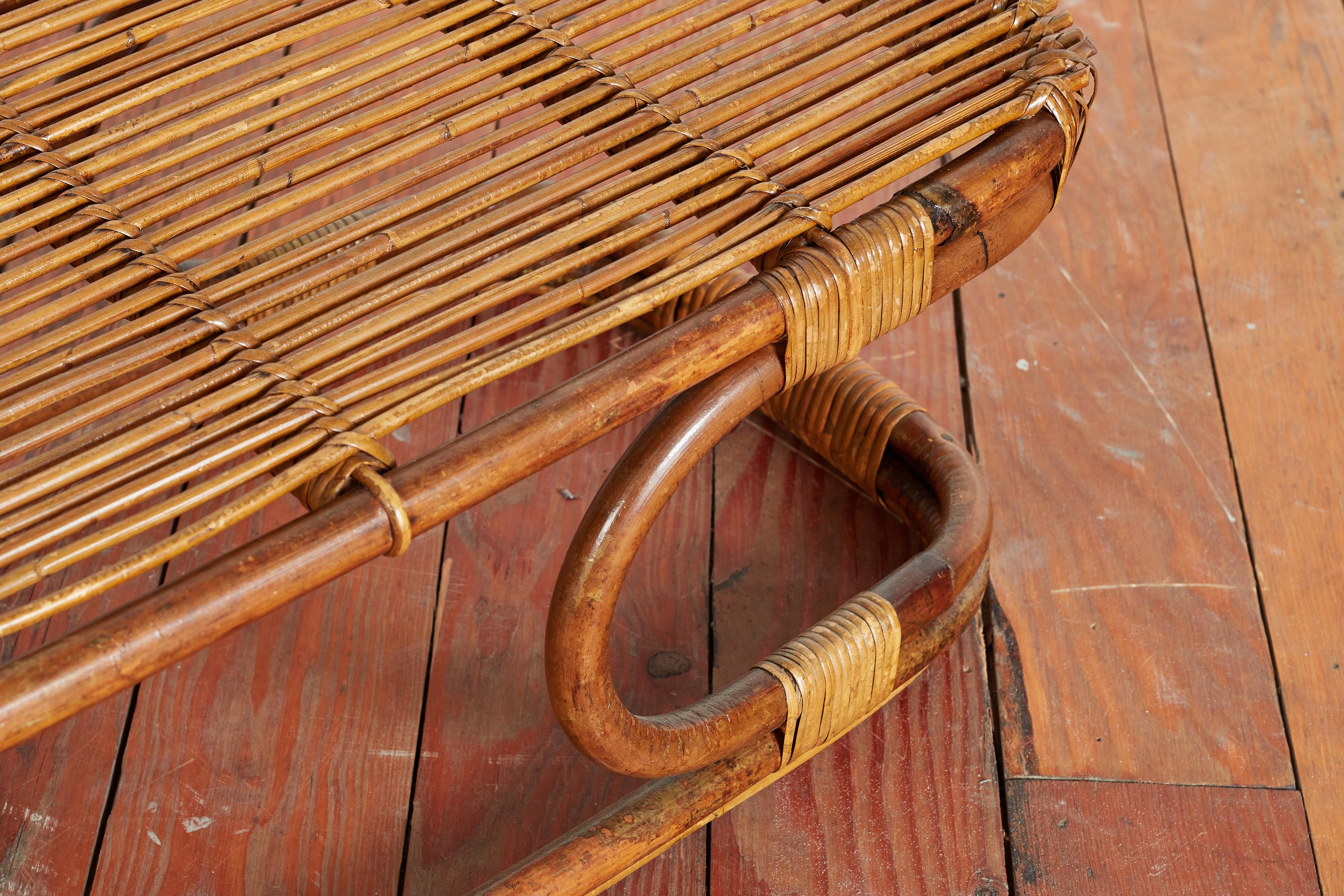 Tito Agnoli Bamboo Table For Sale 3