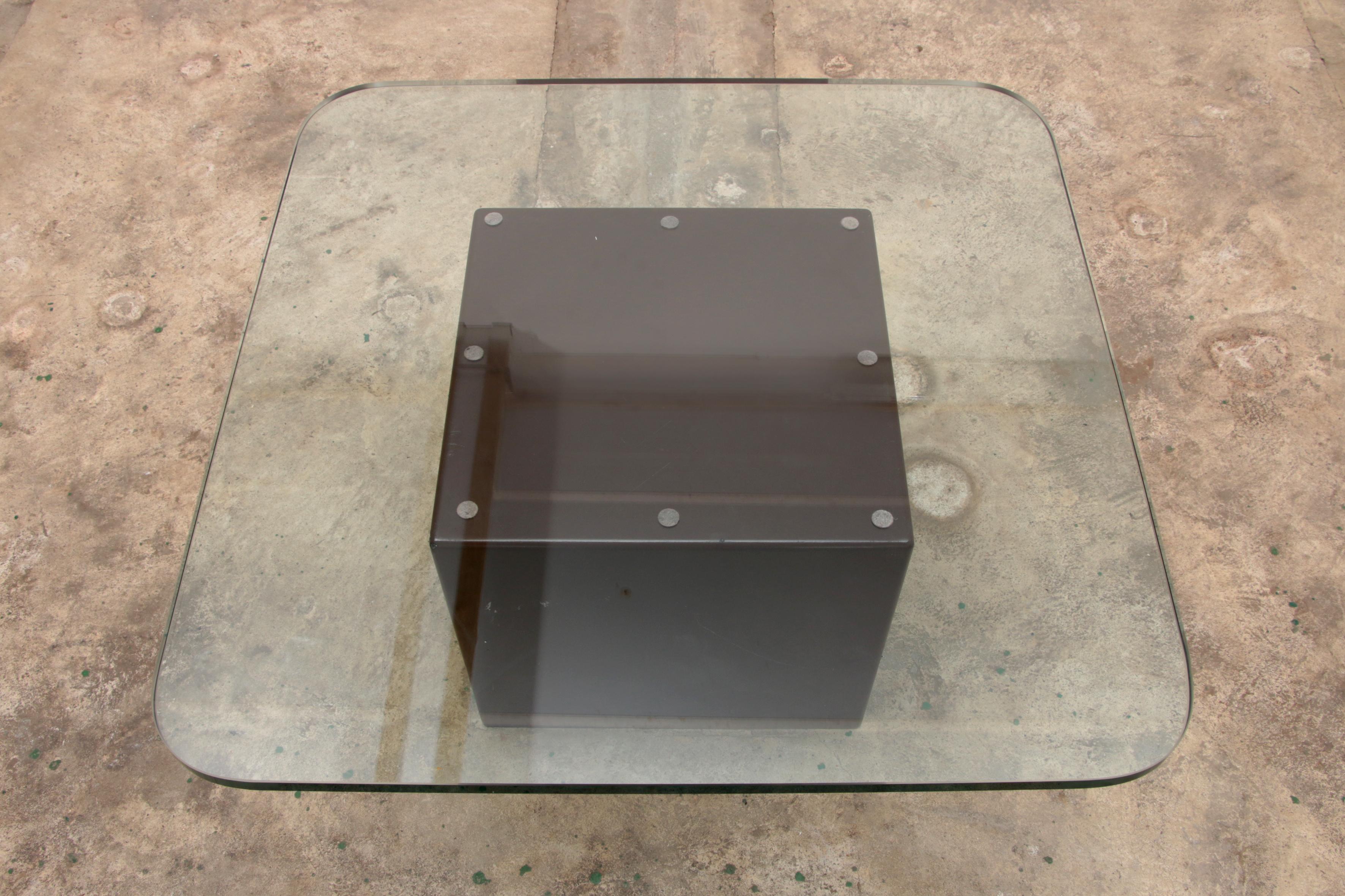 Leather Tito Agnoli by Matteo Grassi Coffee Table with Two Chairs, 1970 Italy For Sale