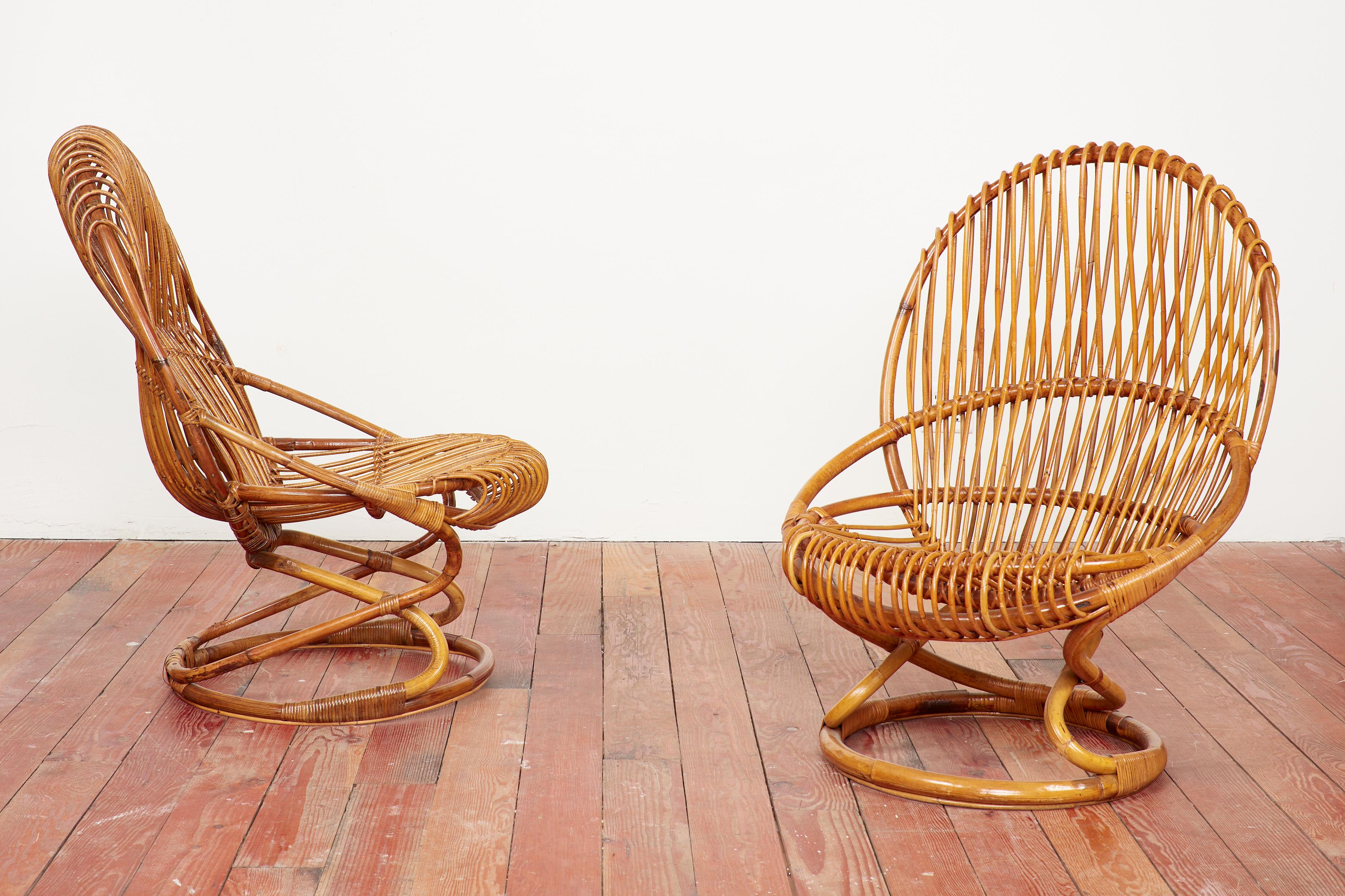 Tito Agnoli chairs for Bonacina, Italy, circa 1950s
Great sculptural 