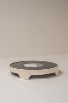Table basse circulaire Tito Agnoli, Italie années 70