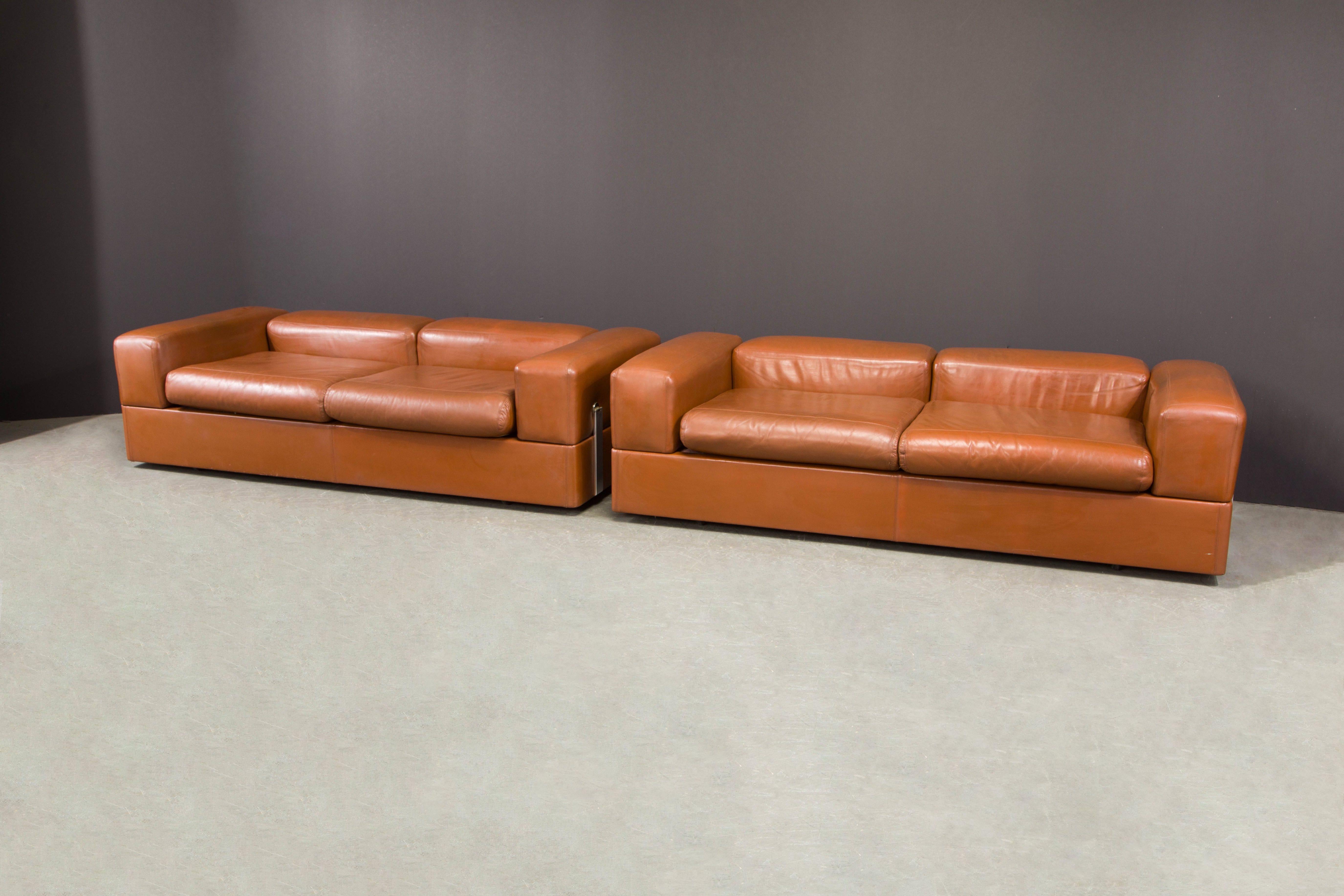 cognac leather sofa bed