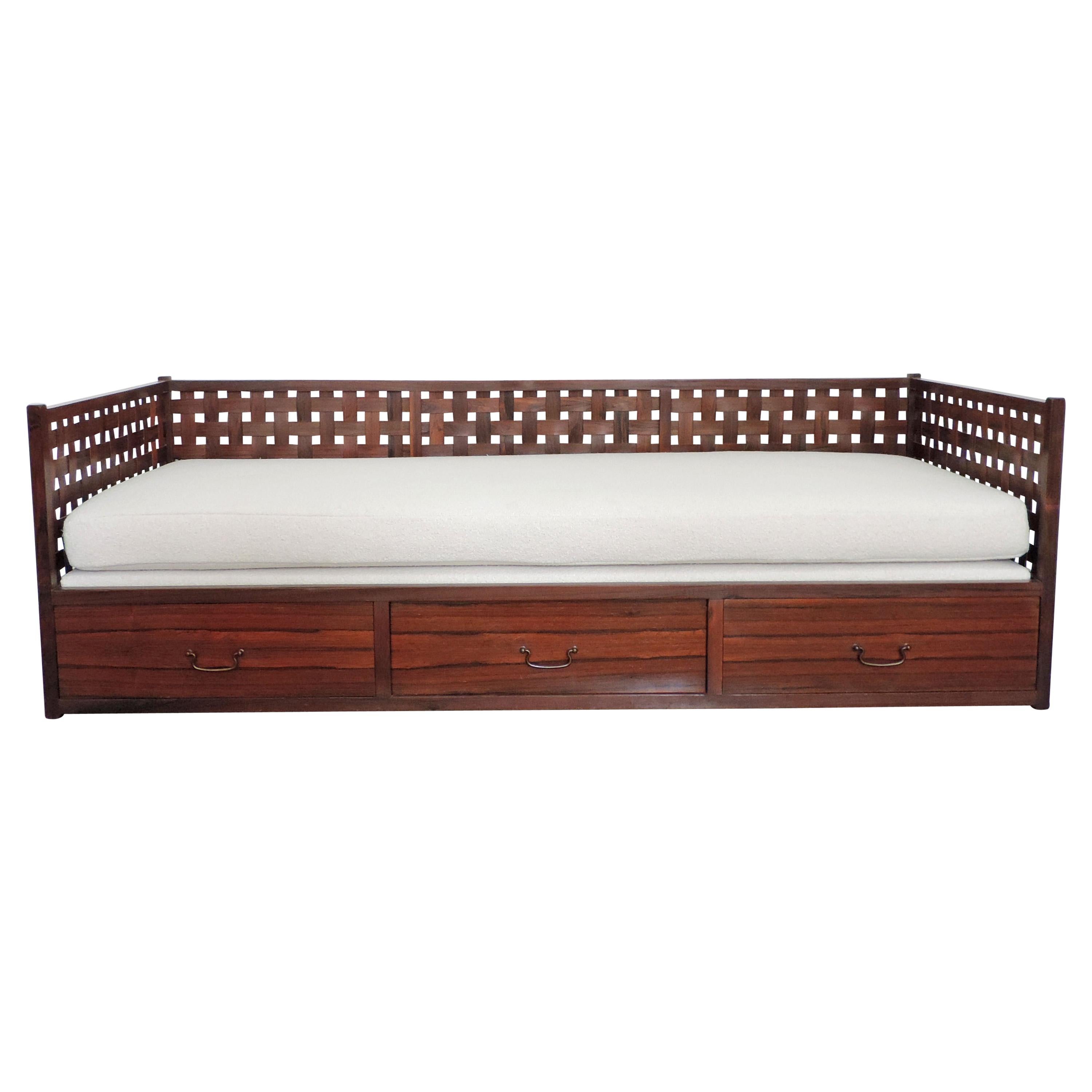 Tito Agnoli Daybed with Three drawers for Mobilia, Italy, 1960s