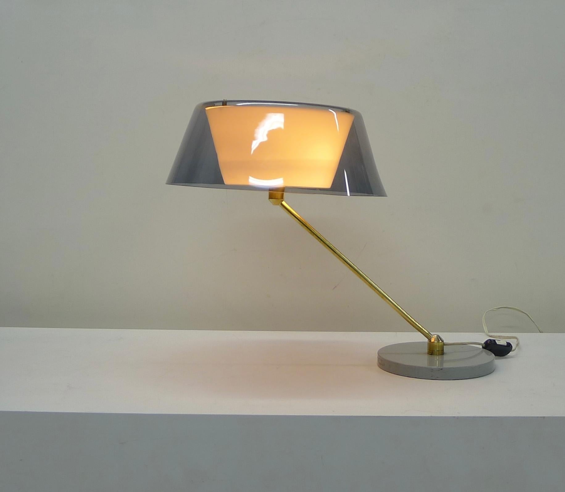 Mid-Century Modern Tito Agnoli, Desk Lamp, Model No. 253 for O'Luce Italy, circa 1960 For Sale