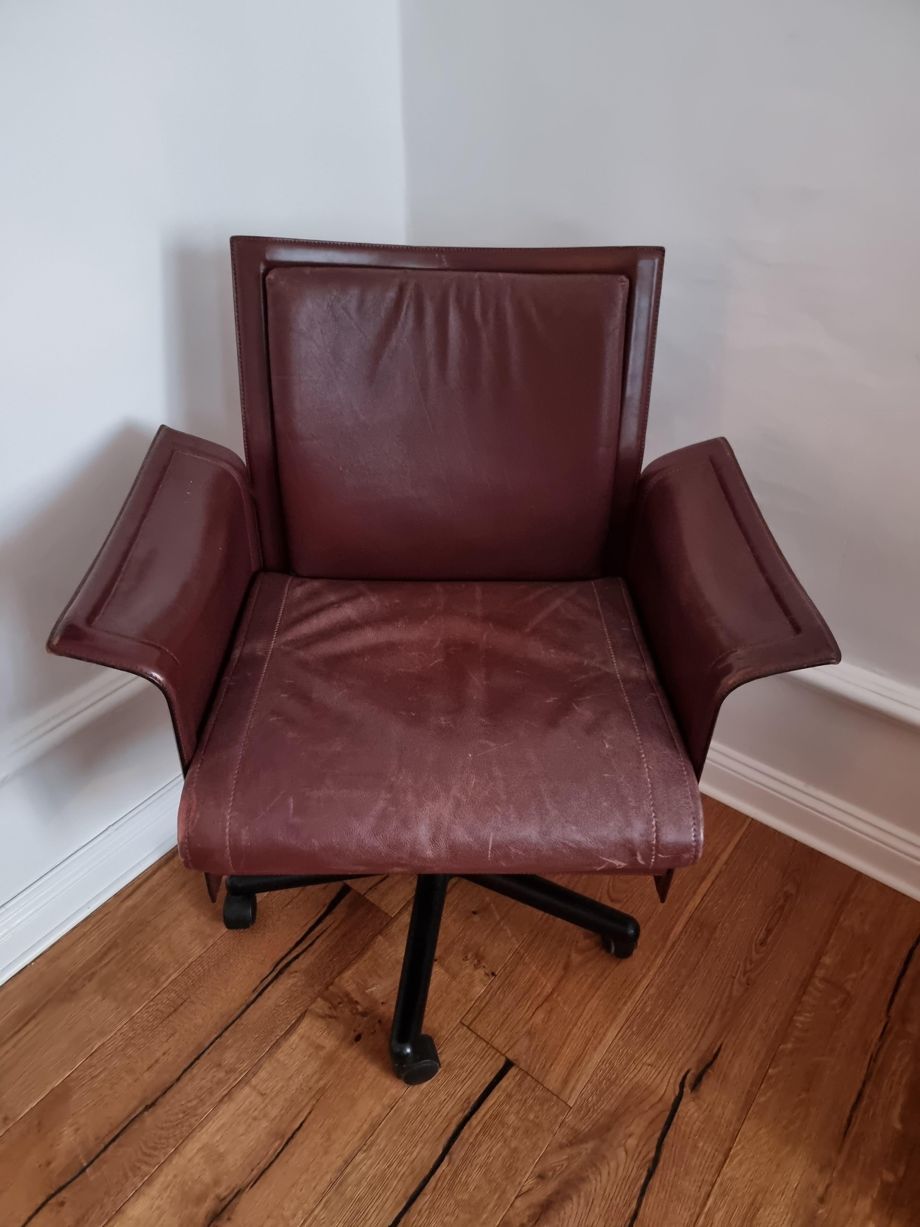 Tito Agnoli, fauteuil de bureau pivotant « Korium » pour Matteo Grassi, Post-Modern / Italie en vente 5