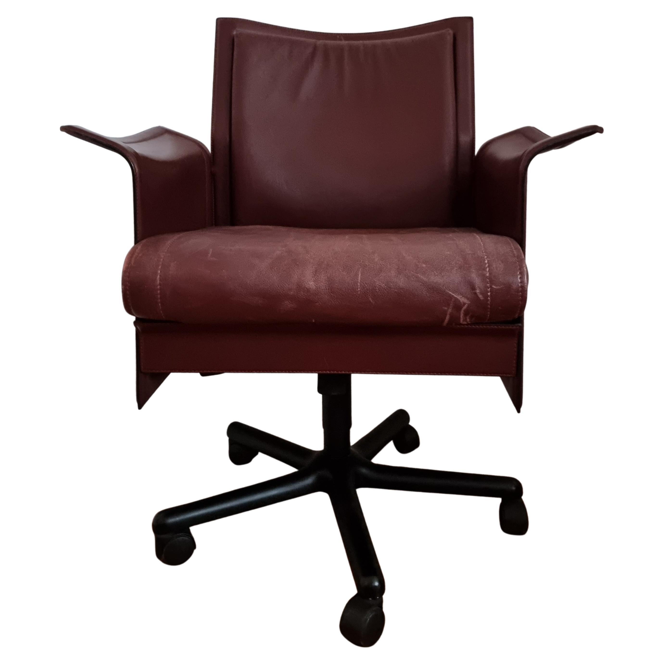 Tito Agnoli, Desk / Swivel Chair "Korium" for Matteo Grassi, Post-Modern / Italy For Sale