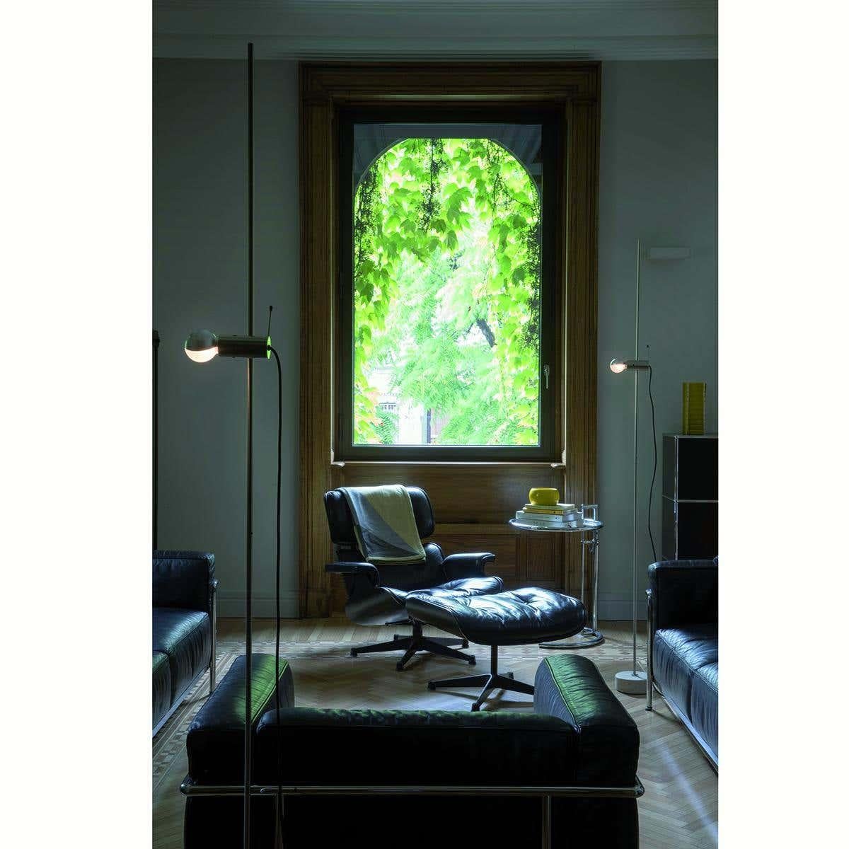 Tito Agnoli Floor Lamp 'Agnoli' Marble and Metal by Oluce For Sale 1