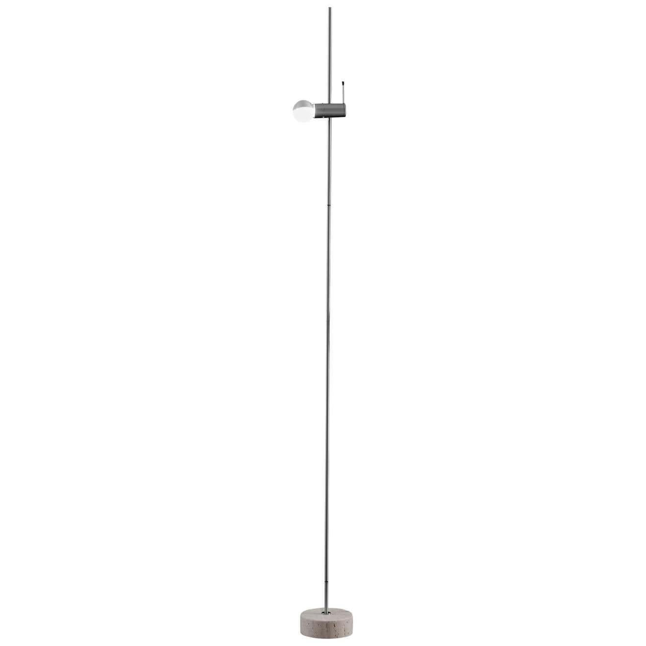 Tito Agnoli Floor Lamp 'Agnoli' Marble and Metal by Oluce For Sale 2