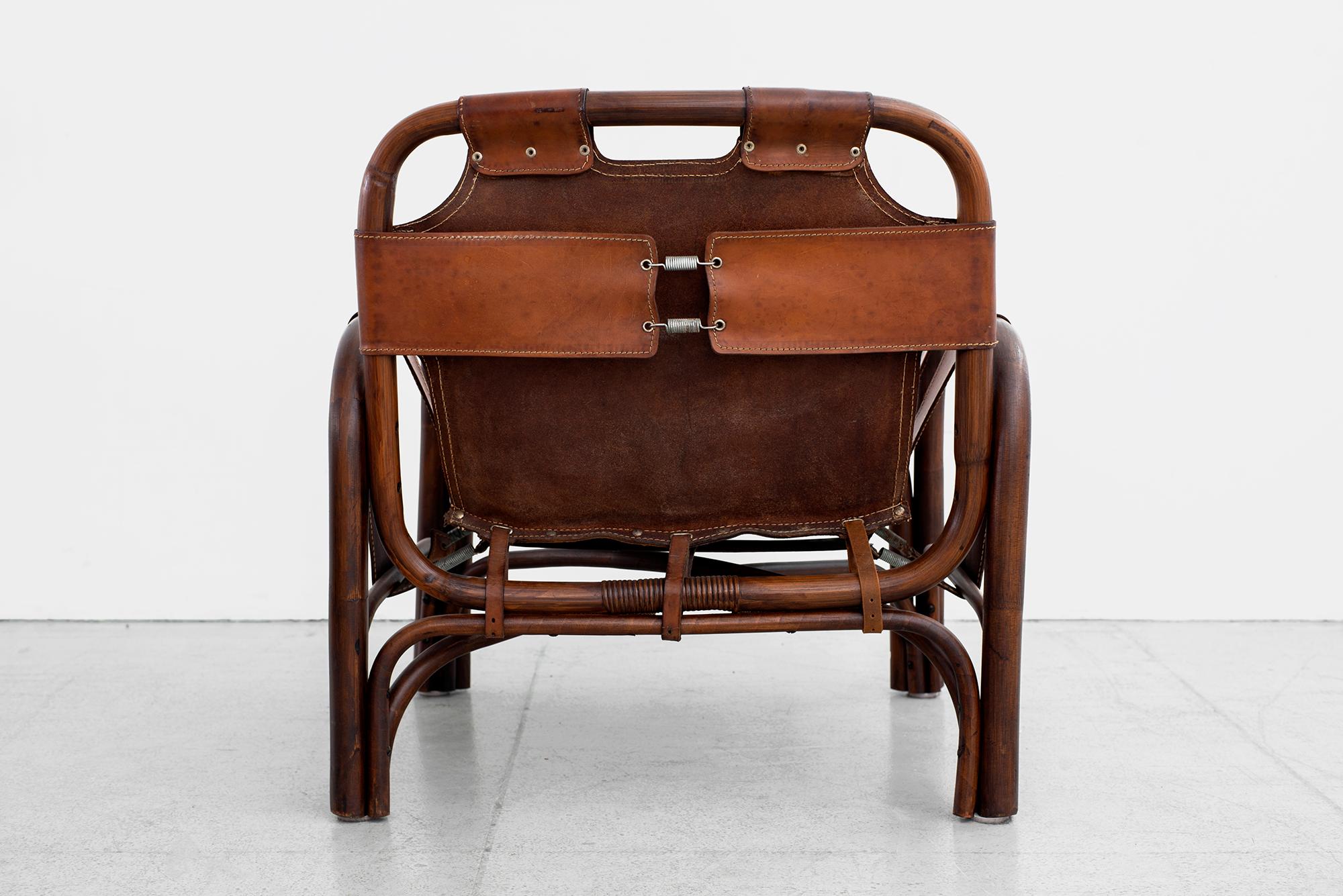 Leather Tito Agnoli for Bonacina Chairs