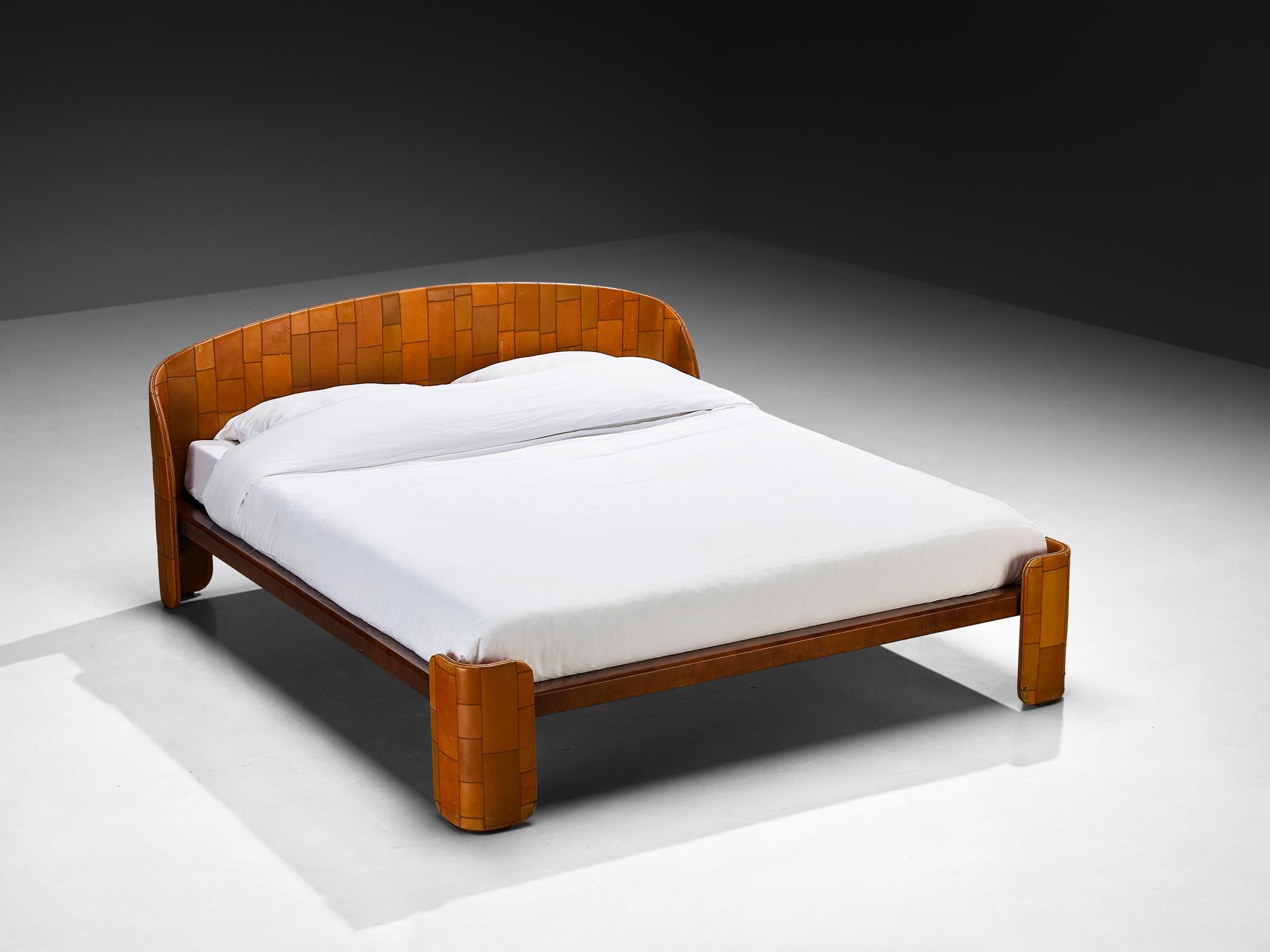 Tito Agnoli for Caleido/Poltrona Frau Bedroom Set in Patchwork Leather For Sale 4