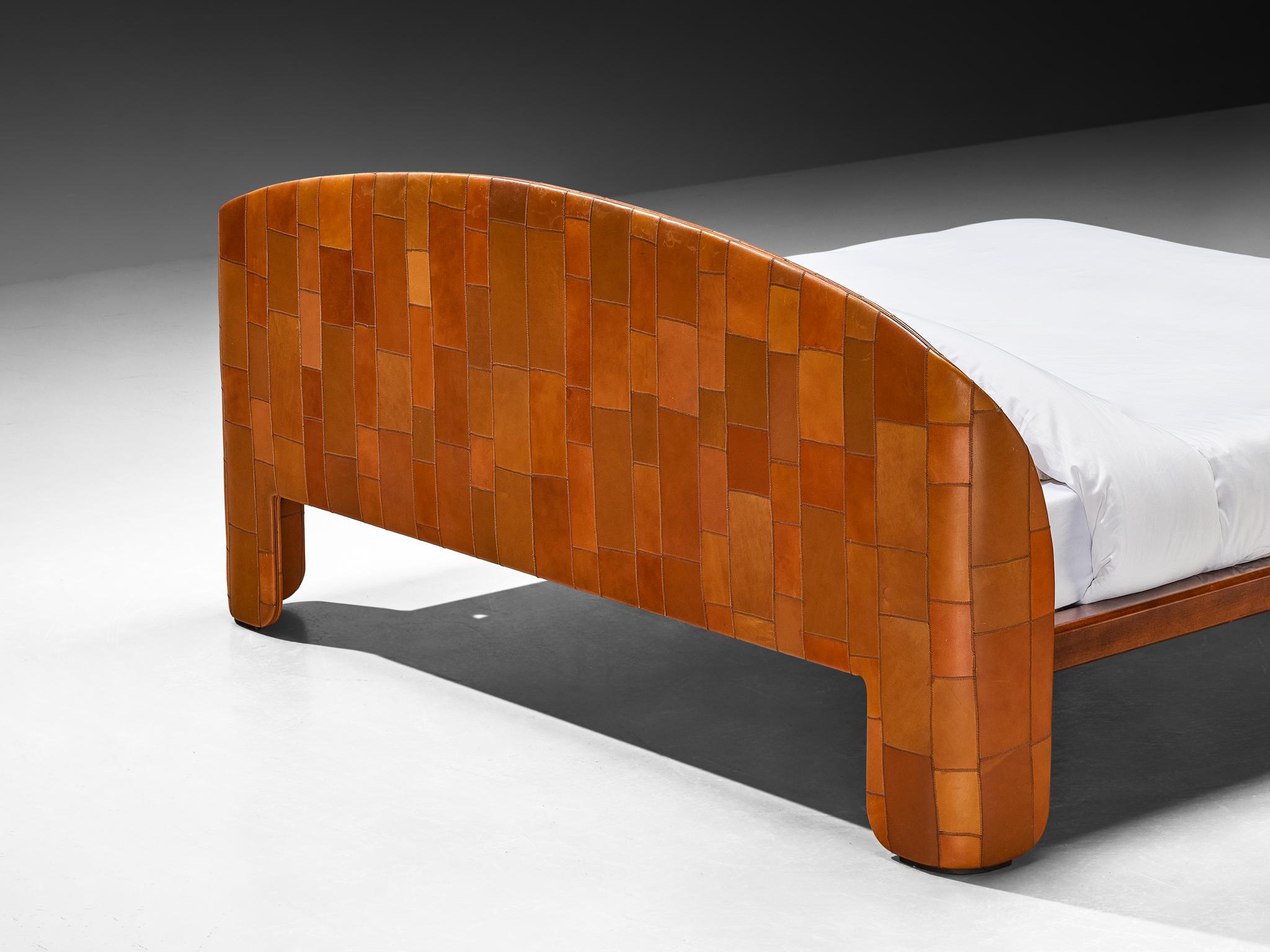 Tito Agnoli for Caleido/Poltrona Frau Bedroom Set in Patchwork Leather For Sale 6